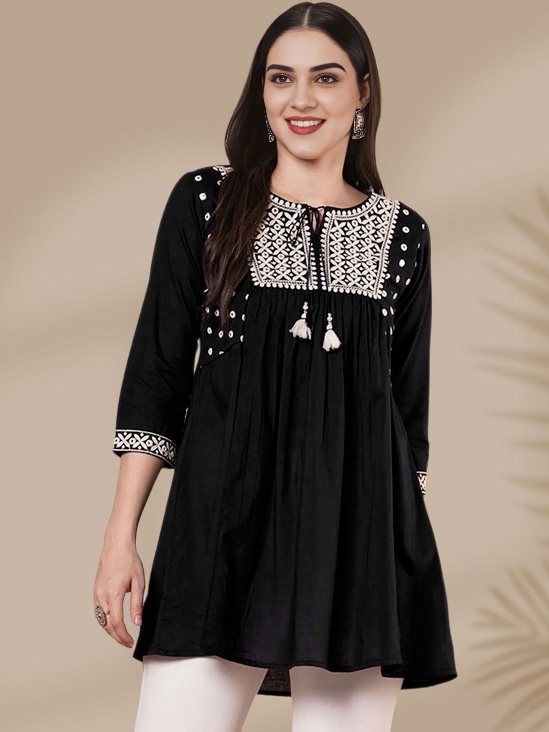 all about you Embellished Embroidered Ethnic Top-picture-33