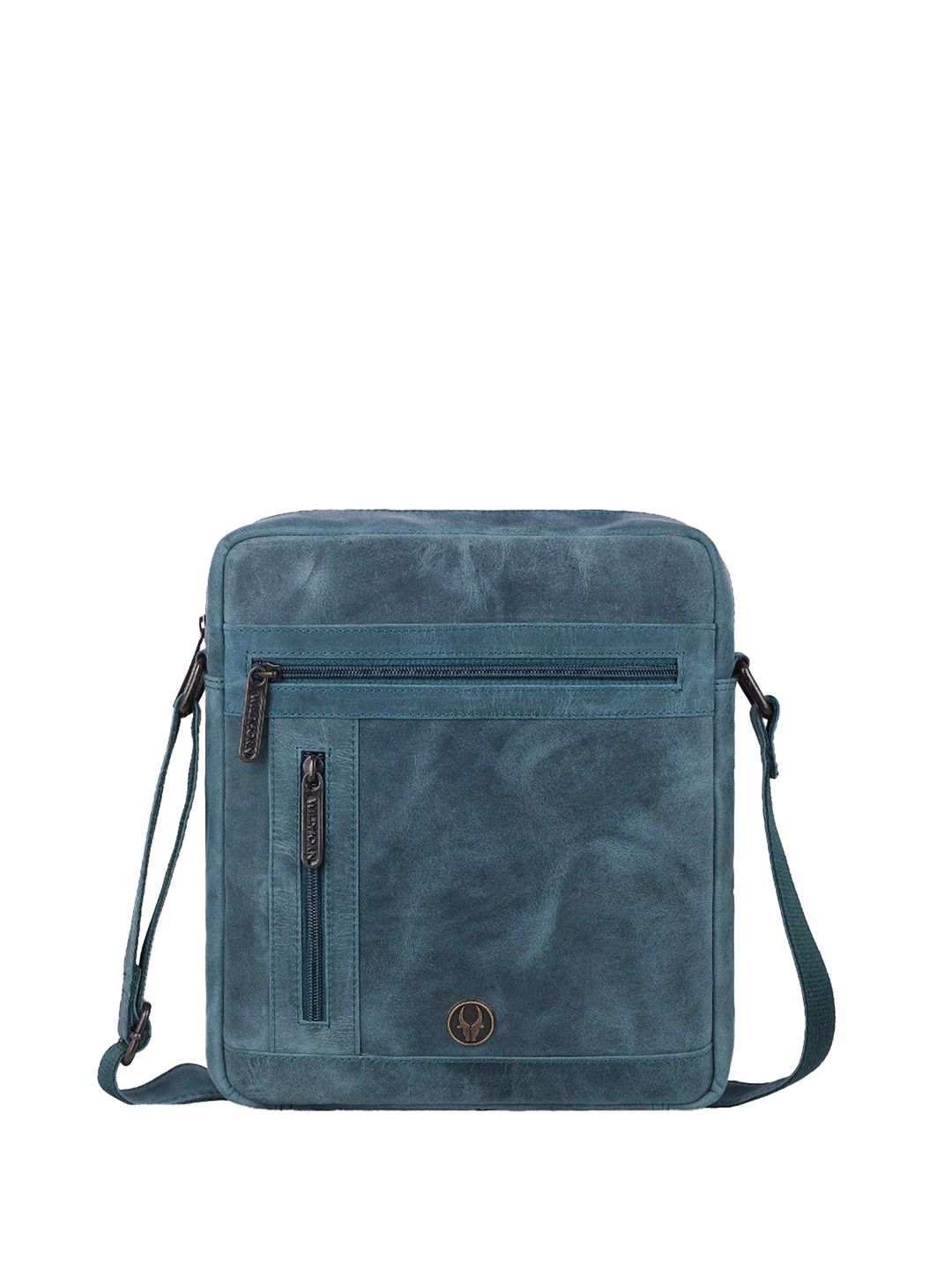 WildHorn Men Leather Textured Crossbody Sling Textured Messenger Bag-picture-21