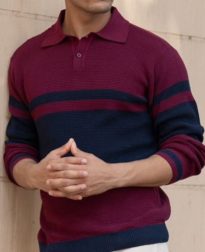 Buy Powerlook Men Striped Pullover - Sweaters for Men 37652115 | Myntra