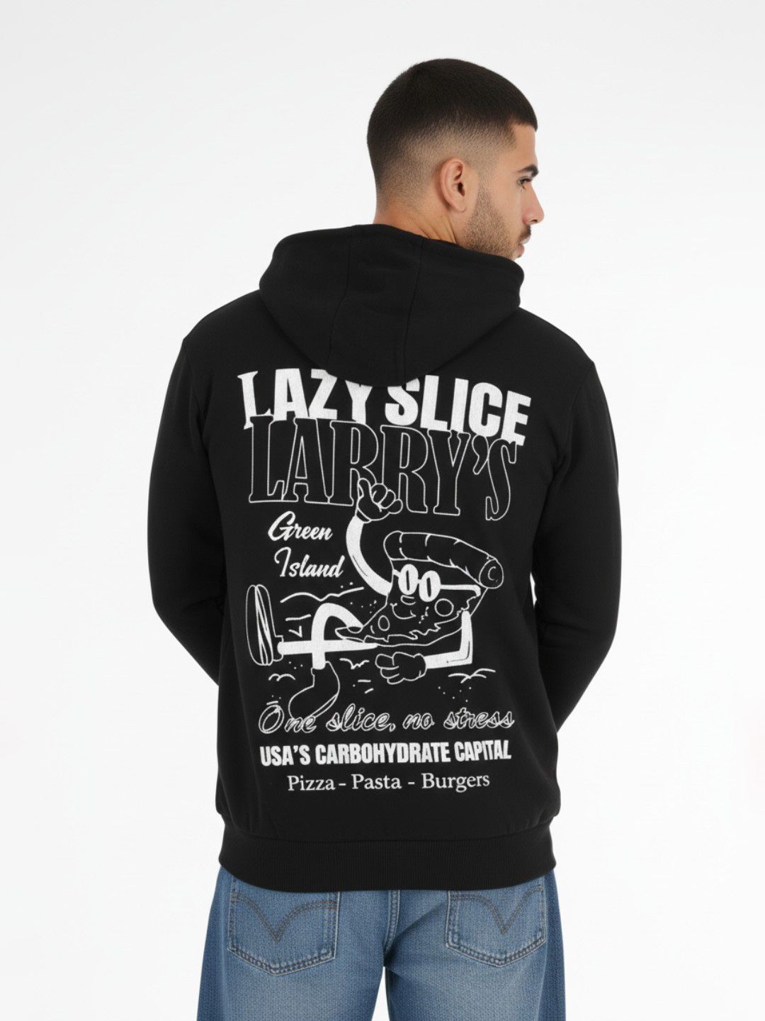 glitchez Graphic Printed Hooded Sweatshirt-image-41