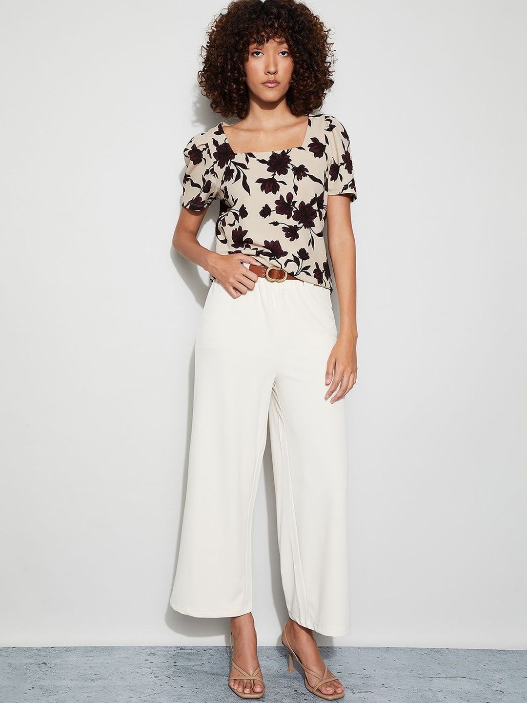 CODE by Lifestyle Floral Print Puff Sleeve Top-picture-10