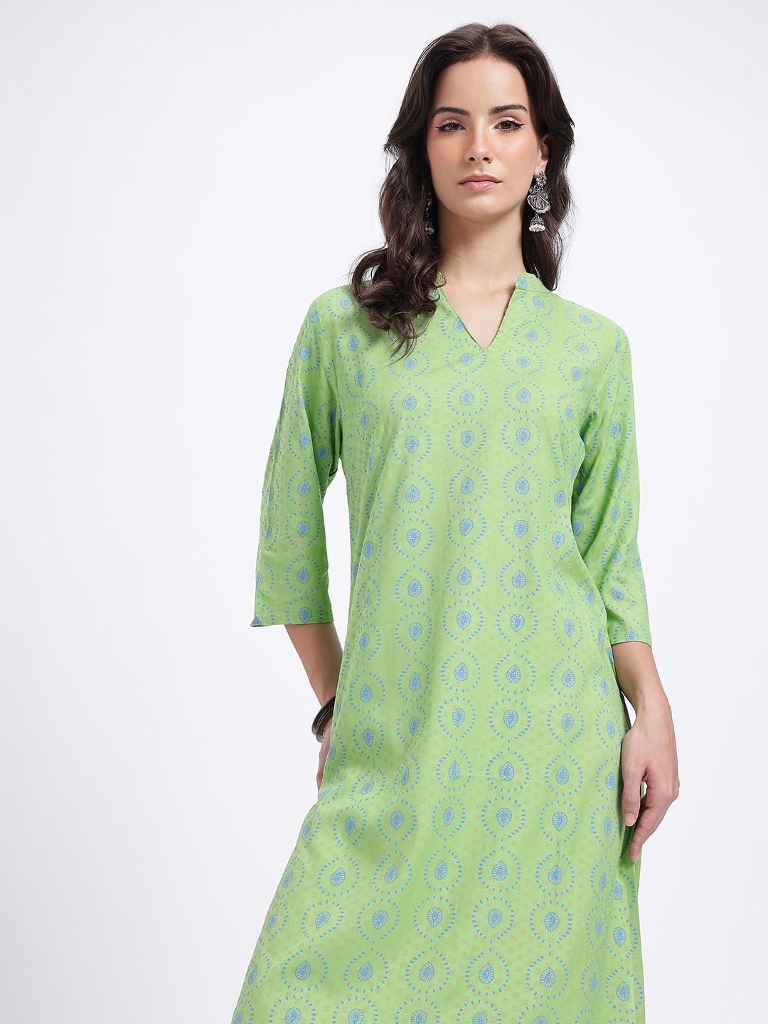 Anouk Rustic Ethnic Motifs Printed Kurta-image-31
