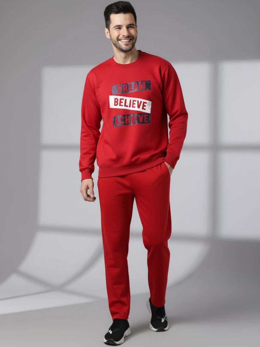 MACK JONNEY Men Typography Printed Round Neck Tracksuits-picture-55