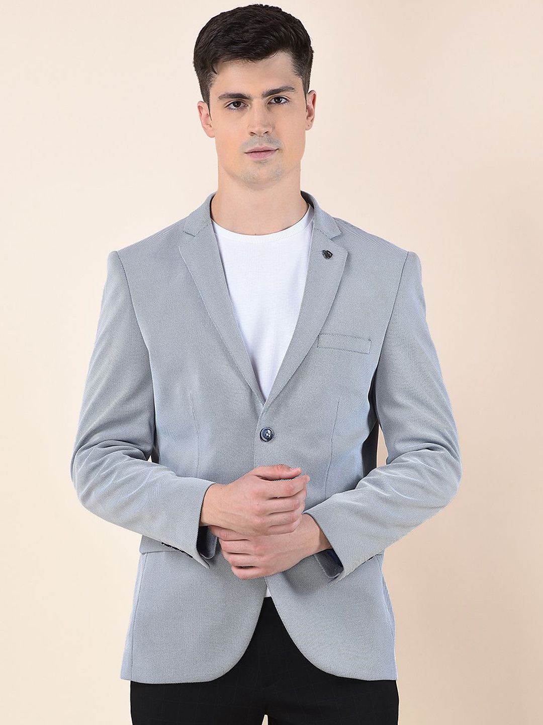 Cantabil Self Design Single-Breasted Blazer-picture-53