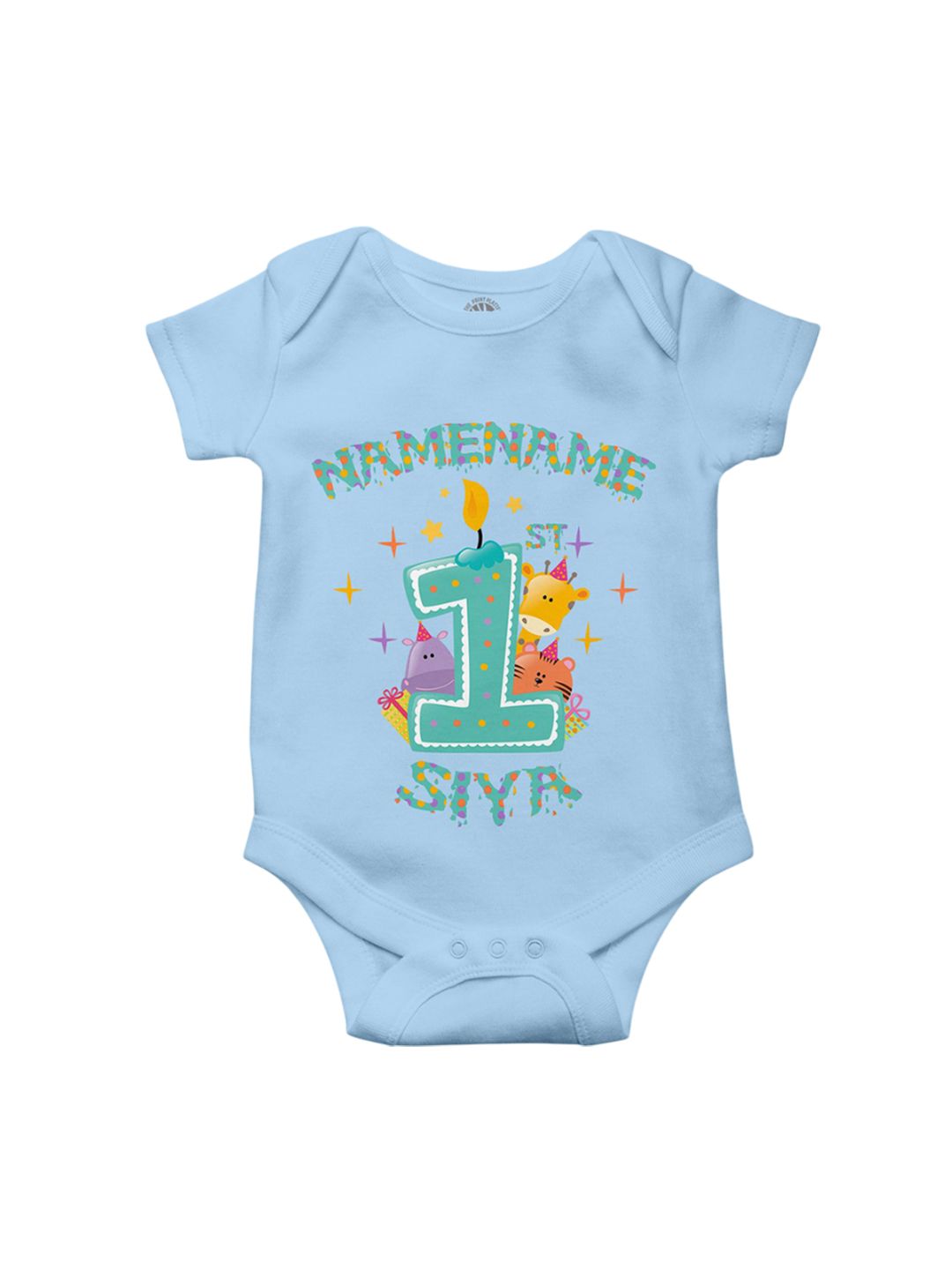 THE PRINT PLATTER Infants 1st Birthday Printed Ultra Bio Wash Bodysuit-picture-38