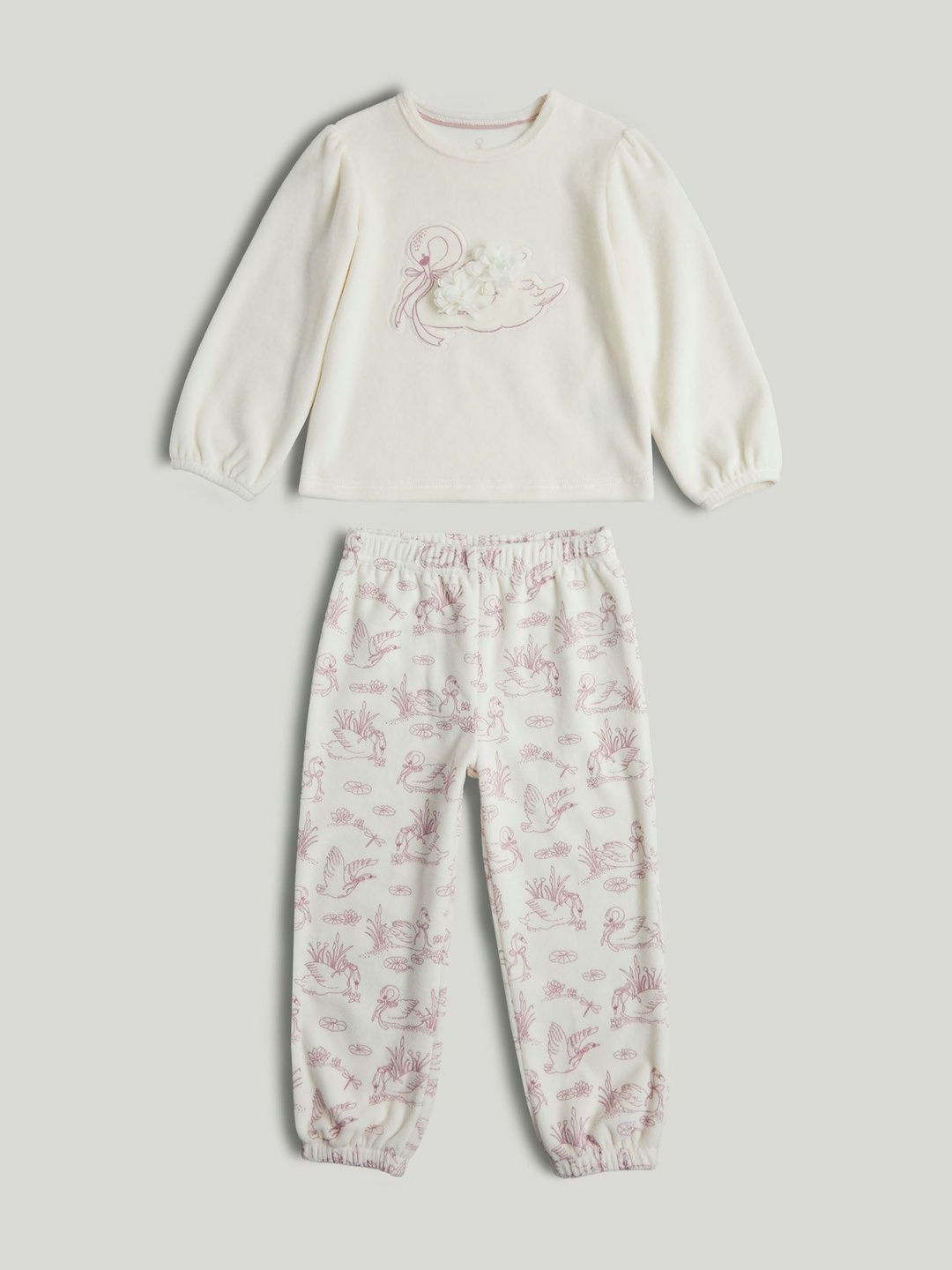 mothercare Girls Printed Long Sleeves T-Shirt With Jogger-picture-21