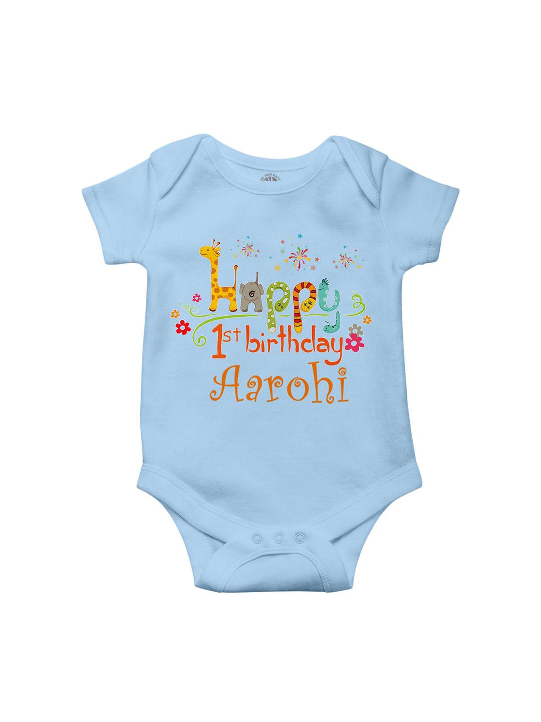 THE PRINT PLATTER Infants Printed Envelope Neck Ultra Bio Wash Cotton Bodysuit-picture-30