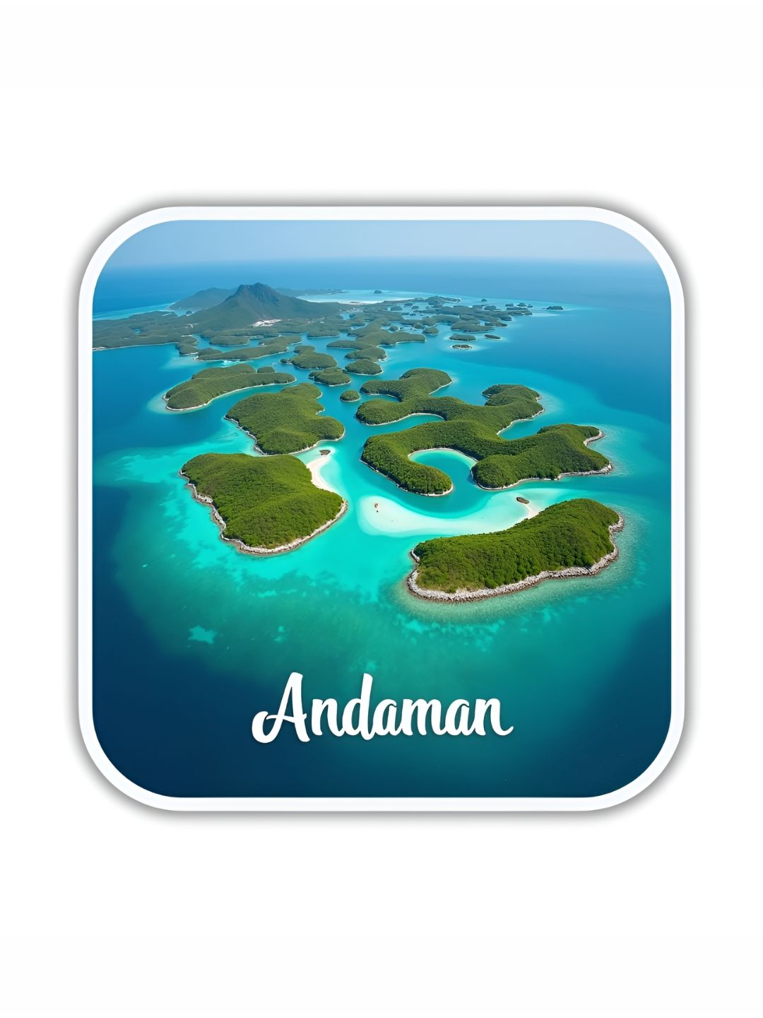 GIFTODAY Blue & Green Printed Andaman Decorative Magnet-image-29