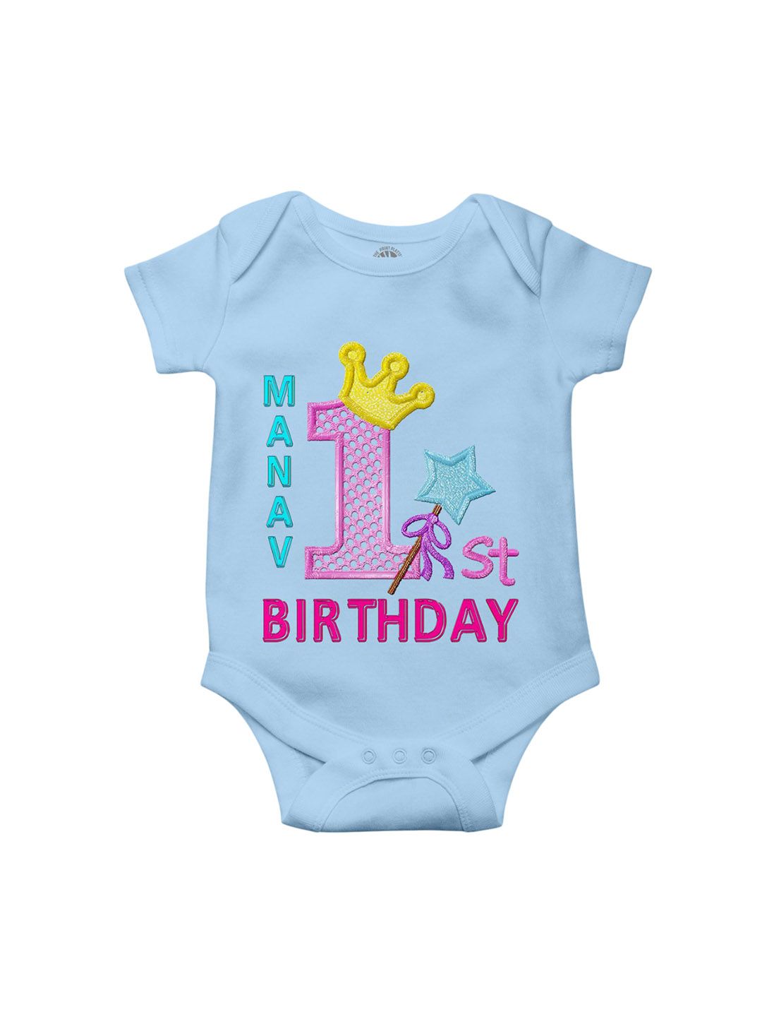 THE PRINT PLATTER Infants Printed Cotton Ultra Bio Wash Bodysuit with Envelope Neck-picture-43