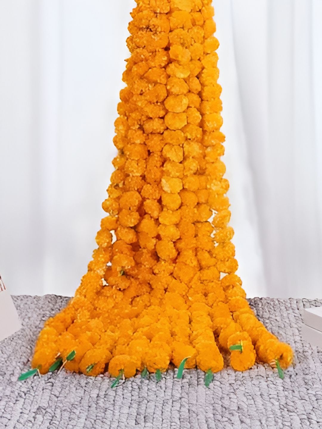 ECOZIAS Orange 10 Pieces Hanging Marigold Artificial Flowers-picture-11