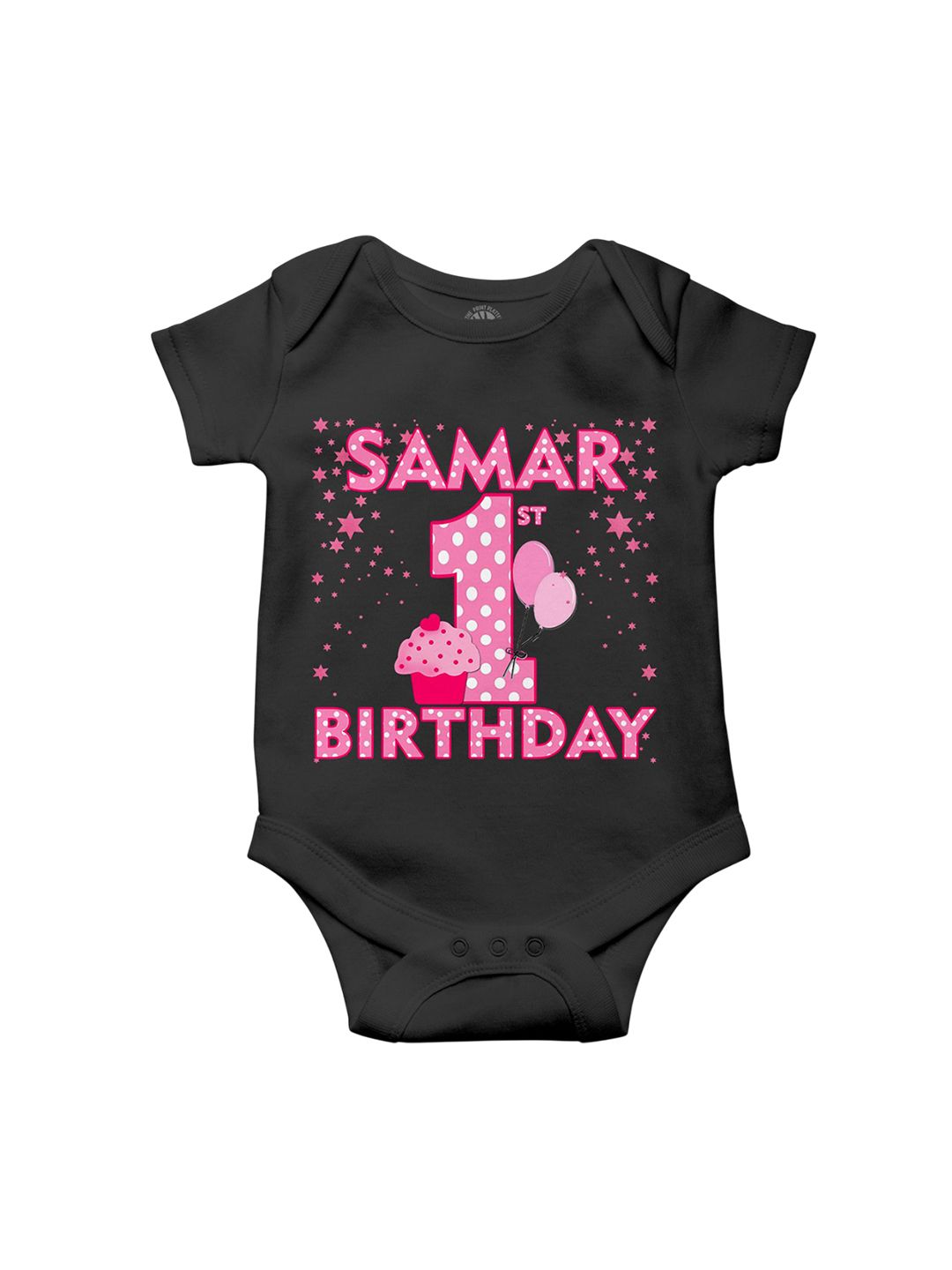 THE PRINT PLATTER Kids 1st Birthday Printed Envelope Neck Ultra Bio Wash Cotton Bodysuit-picture-53