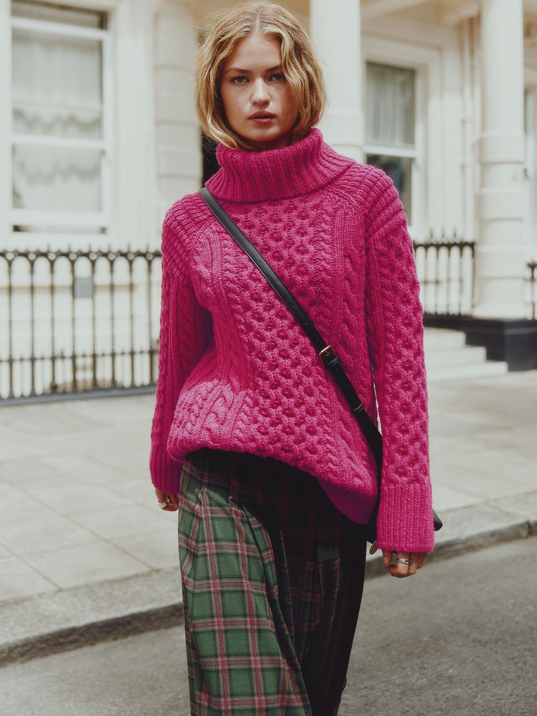 NEXT Women Cable Knit Woollen Longline Pullover-picture-26