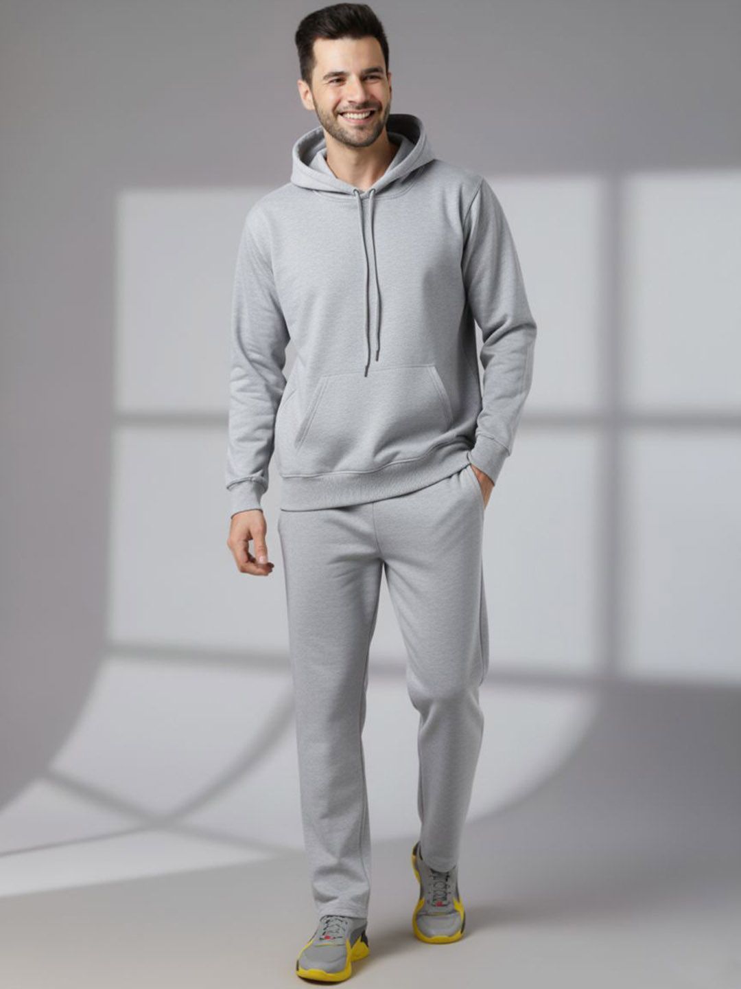 MACK JONNEY Men Hooded Neck Sweatshirt & Trackpant Tracksuits Sets-image-1