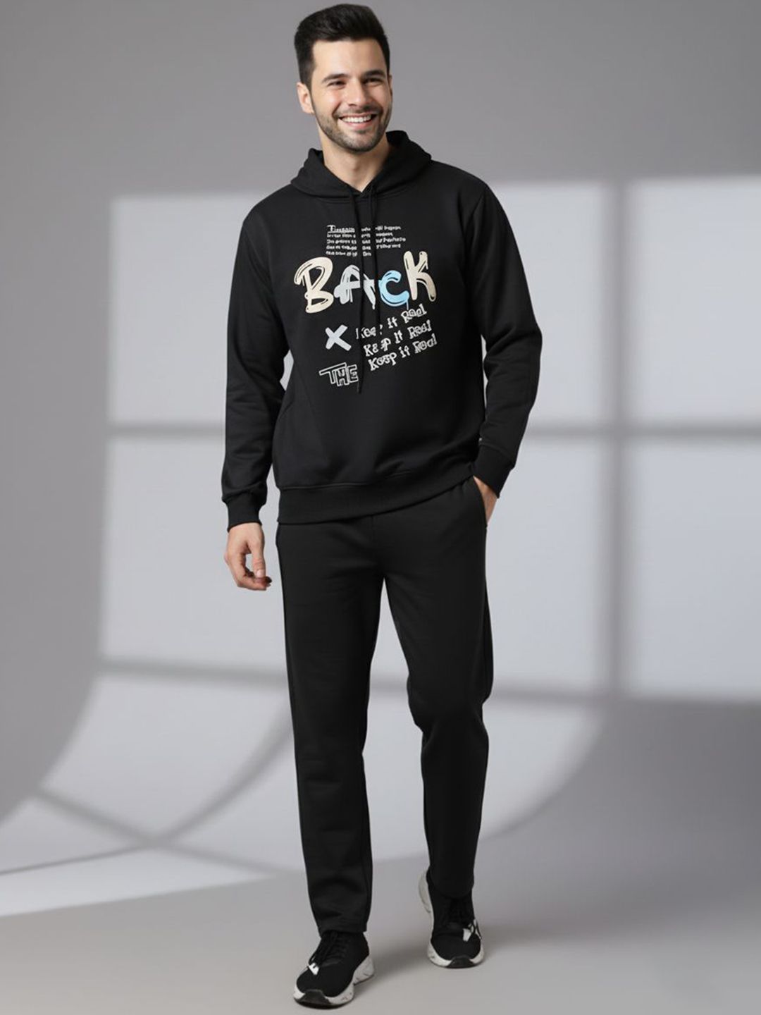 MACK JONNEY Men Printed Hooded Neck Sweatshirt & Trackpant Tracksuits-picture-10