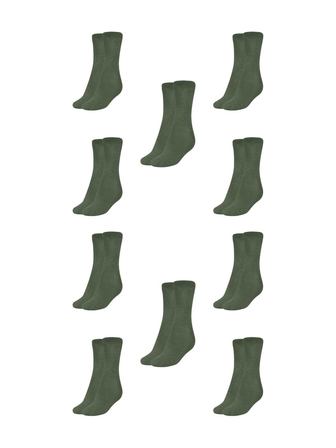 MUKHAKSH Men Pack Of 10 Cotton Calf-Length Socks-picture-29