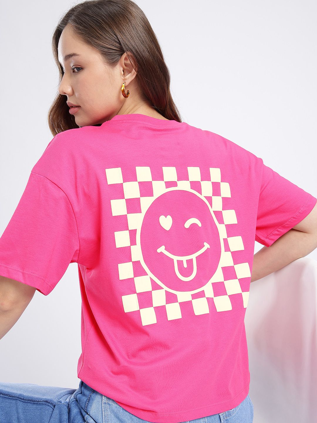 glitchez Graphic Printed Drop-Shoulder Sleeves Oversized T-Shirt-picture-25