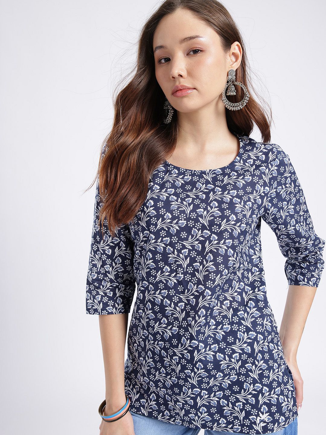 Anouk Rustic Floral Printed Straight Kurti-picture-18