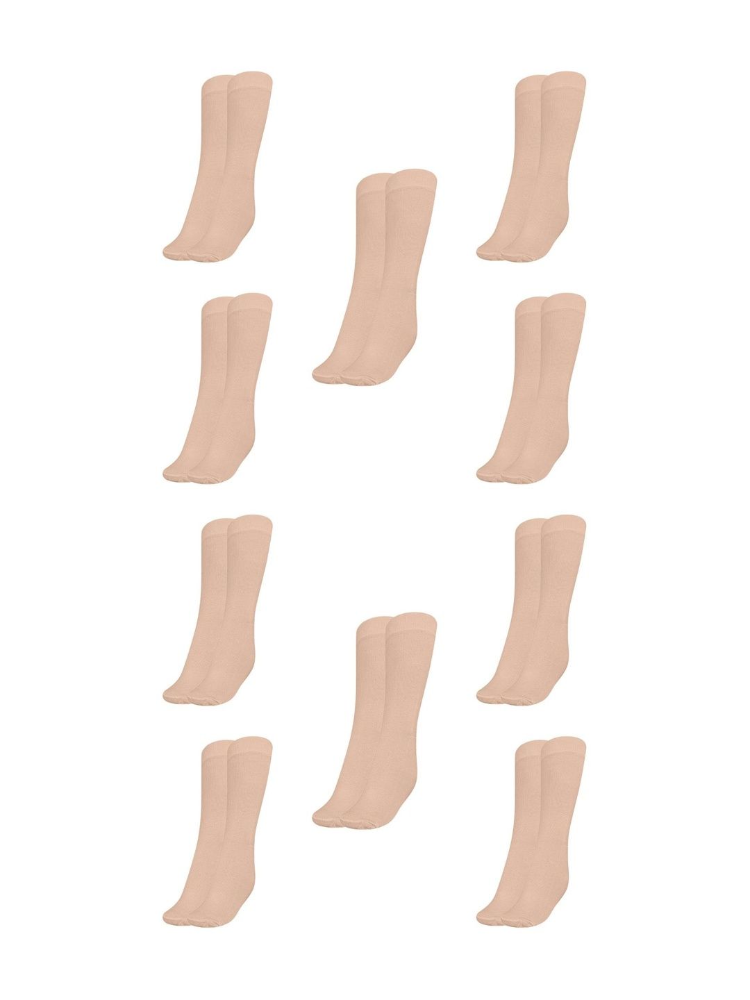 MUKHAKSH Men Pack Of 10 Cotton Calf-Length Socks-picture-28