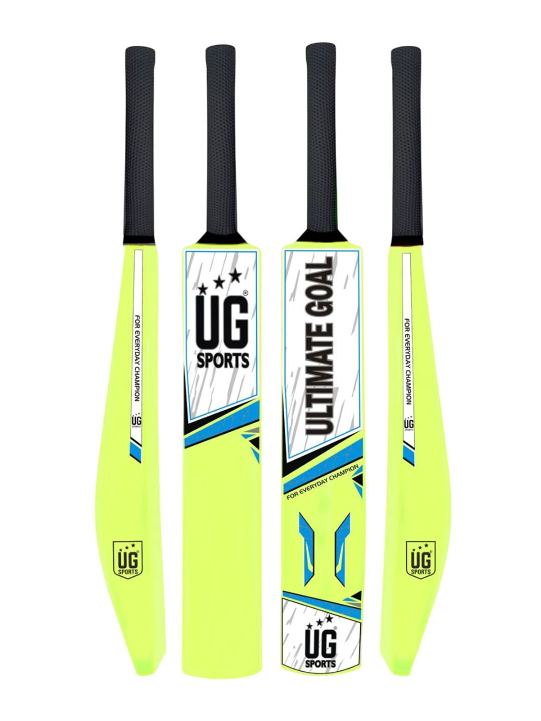 UG SPORTS Unisex Premium Plastic Expert Cricket Bat With UV Artwork & Soft Cushion Grip
