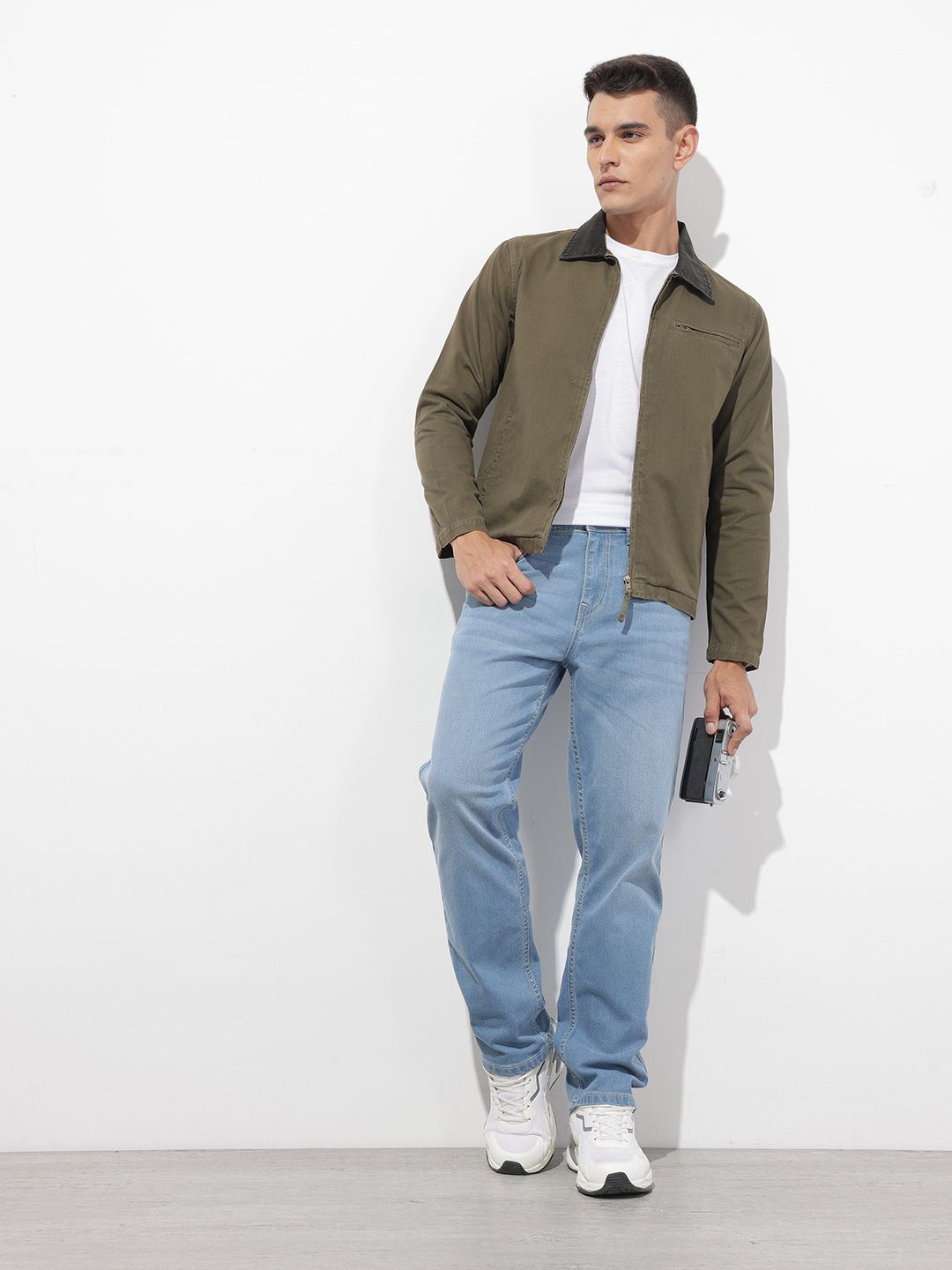 Buy The Roadster Life Co. Overdyed Pure Cotton Regular Jacket - Jackets ...