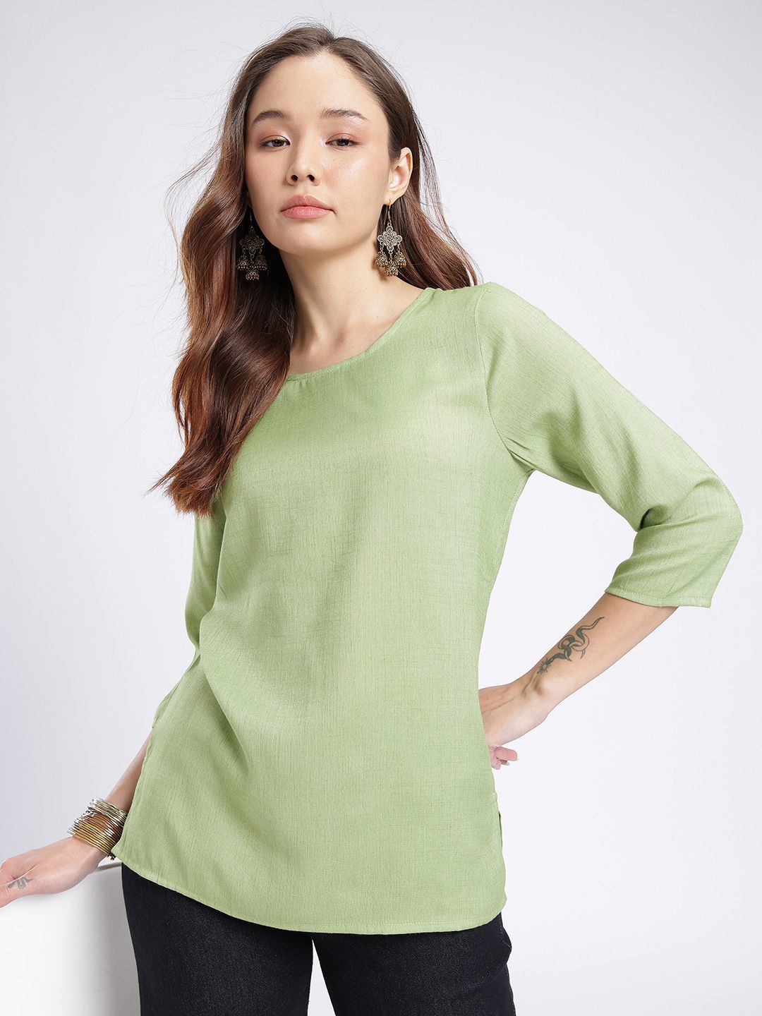 Anouk Rustic Straight Kurti-image-11