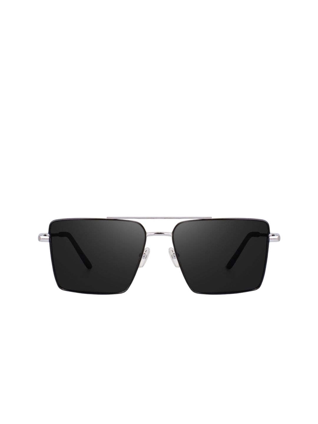 SPADEACES Unisex Rectangle UV Protected Lens Sunglasses HQ SILVER BLACK SQUARE -81_17_10-picture-32