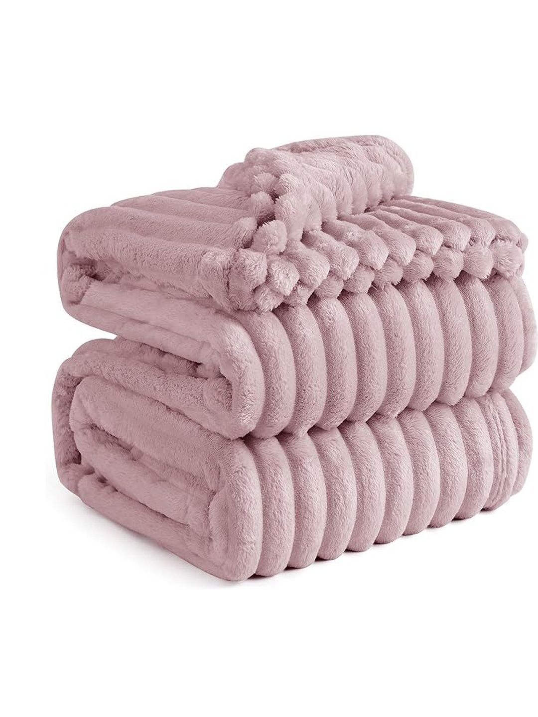 LA VERNE Pink Fleece Mild Winter 300 GSM Blanket-image-13