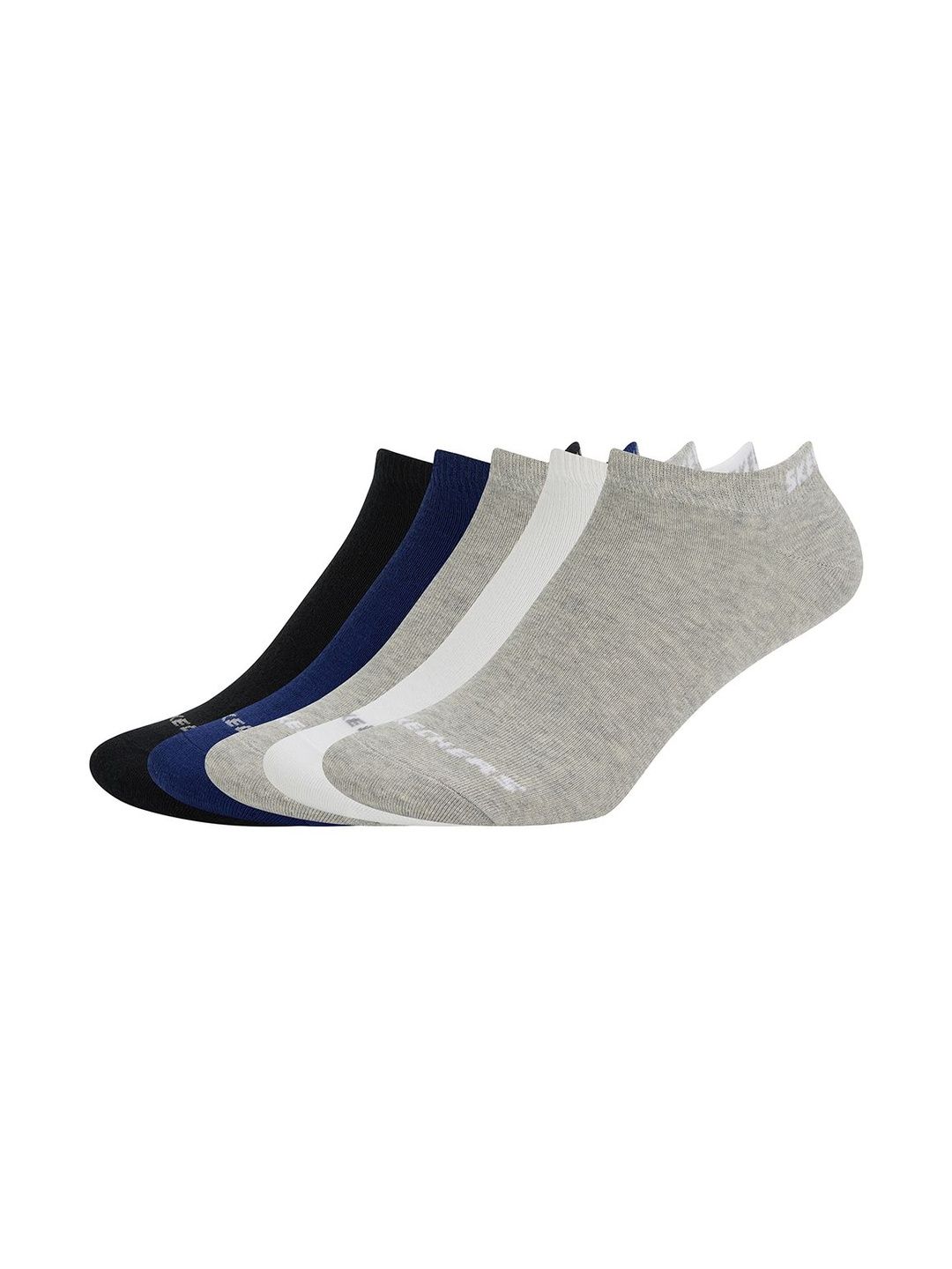 Skechers Men Set of 3 Cotton Ankle Length Non Terry Low Cut Socks-picture-40