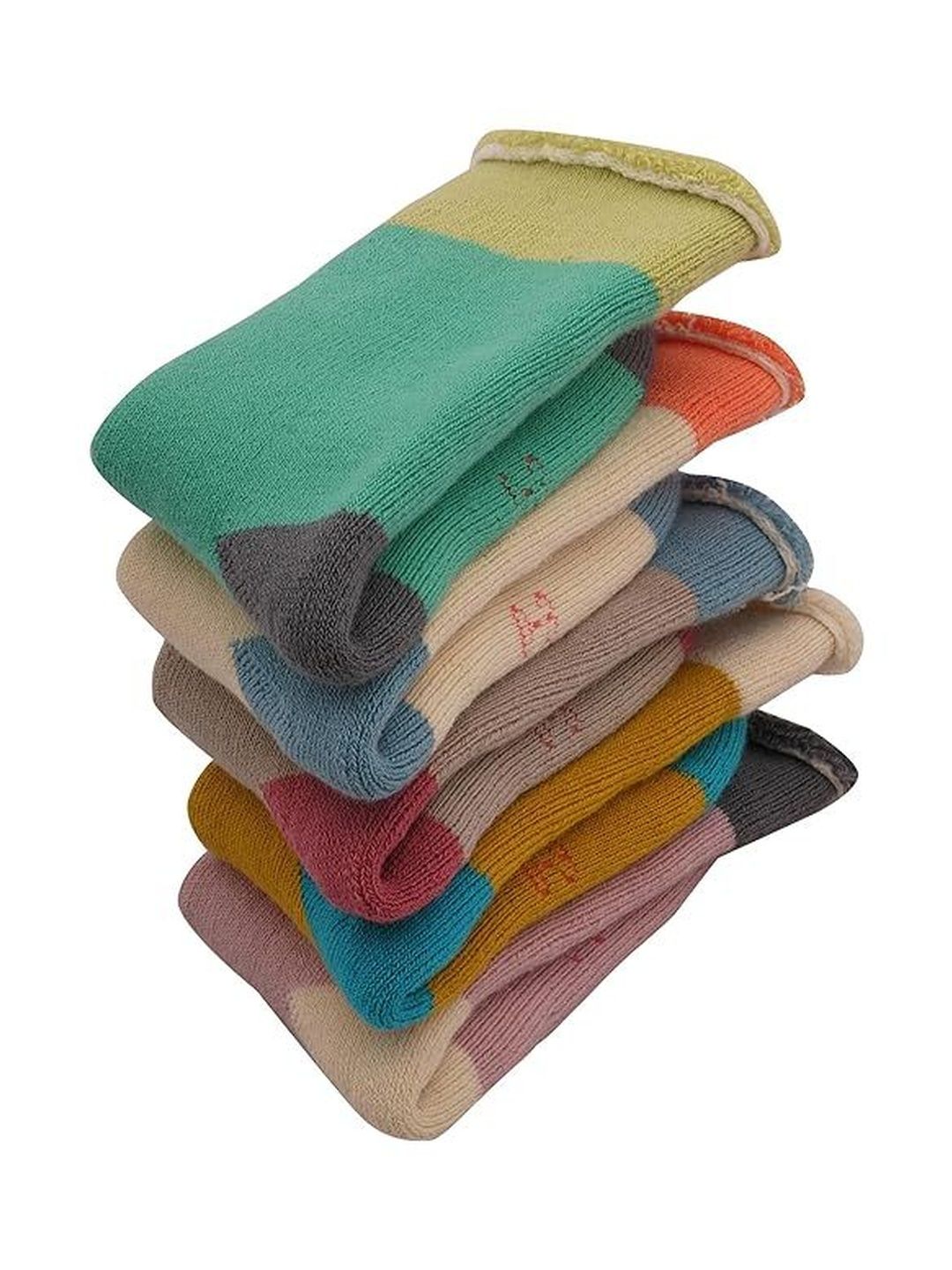TENDSY Kids Pack Of 5 Assorted Ankle Length Cotton Socks-image-13
