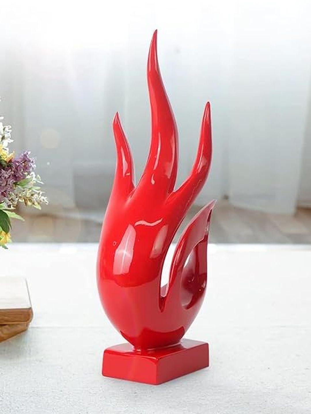 THE SACRED GIFTS Red Agni Ceramic Figurine Showpiece-image-49
