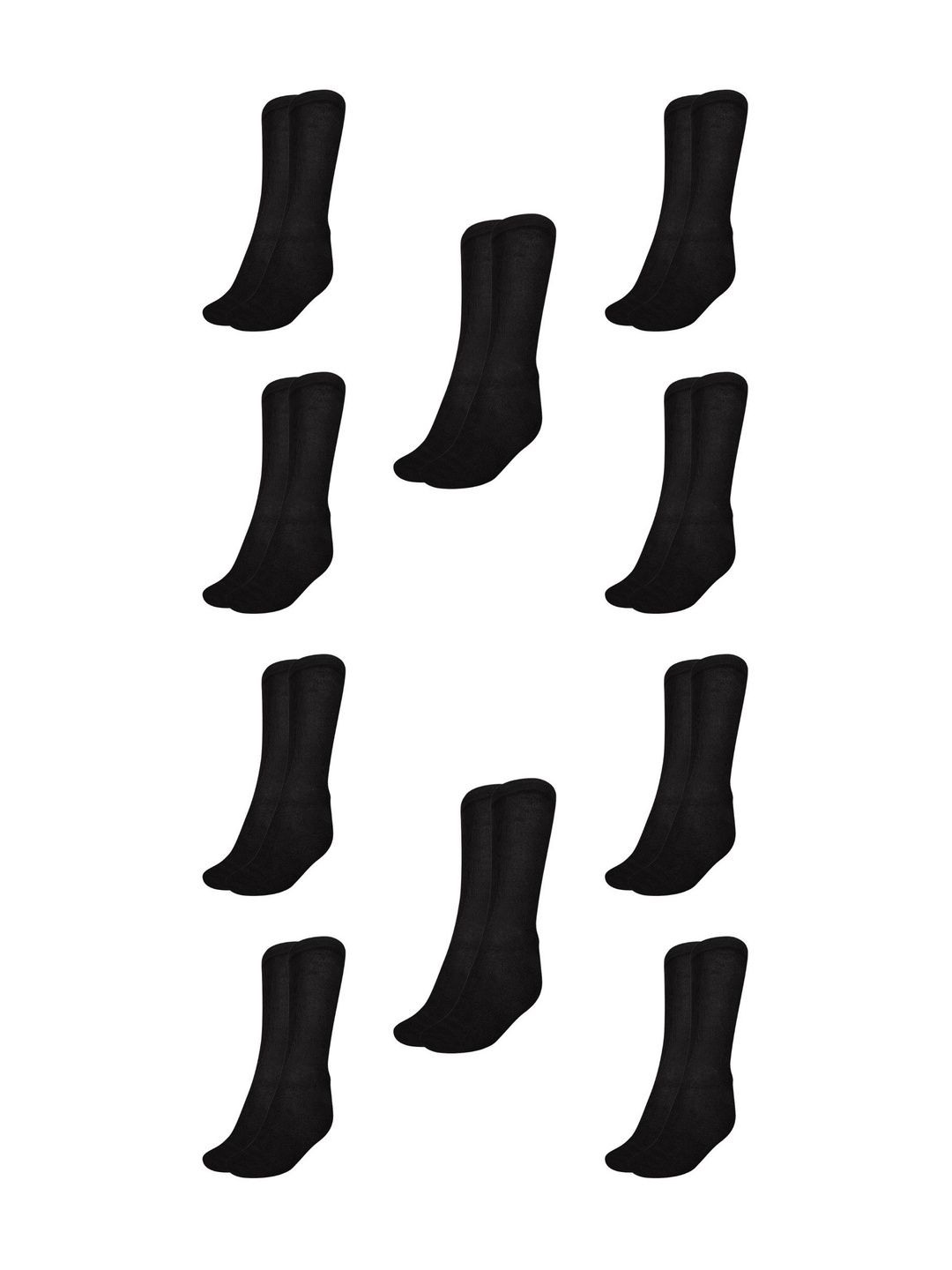 MUKHAKSH Men Pack Of 10 Cotton Calf-Length Socks-picture-23