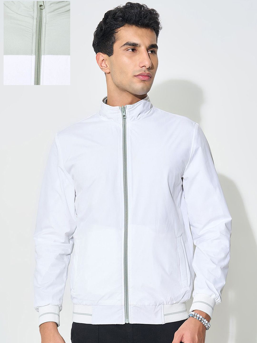 7 Alt by Pantaloons Men Crop Sporty Jacket with Embroidered-picture-10