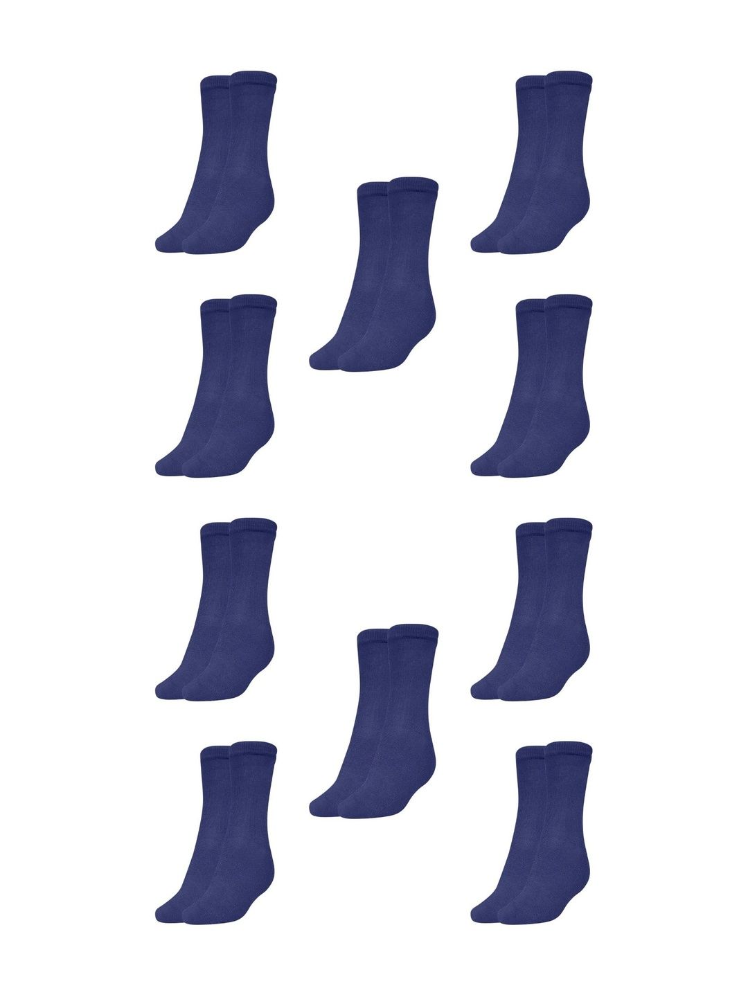 MUKHAKSH Men Pack Of 10 Cotton Calf-Length Socks-picture-34