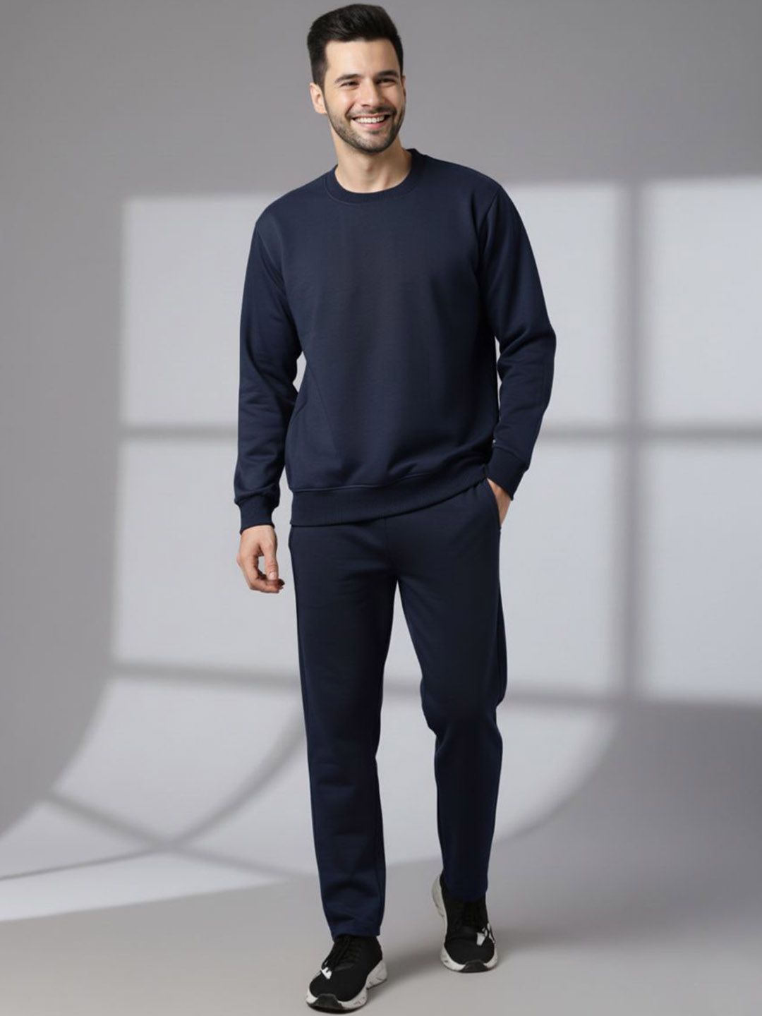 MACK JONNEY Round Neck Mid-Rise Fleece Sweatshirt & Trackpant-picture-35