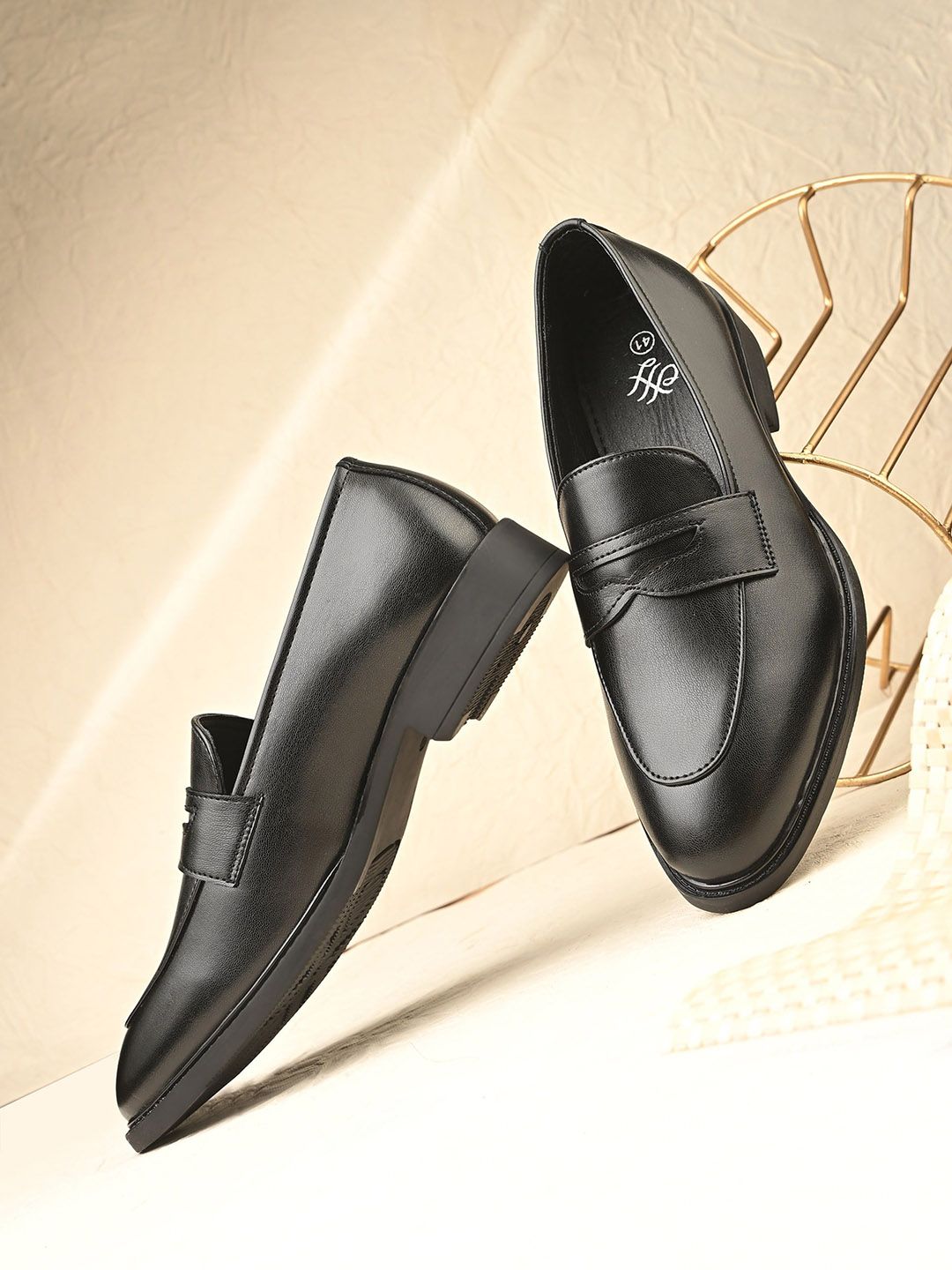 House of Pataudi Men Slip On Formal Loafers-picture-30