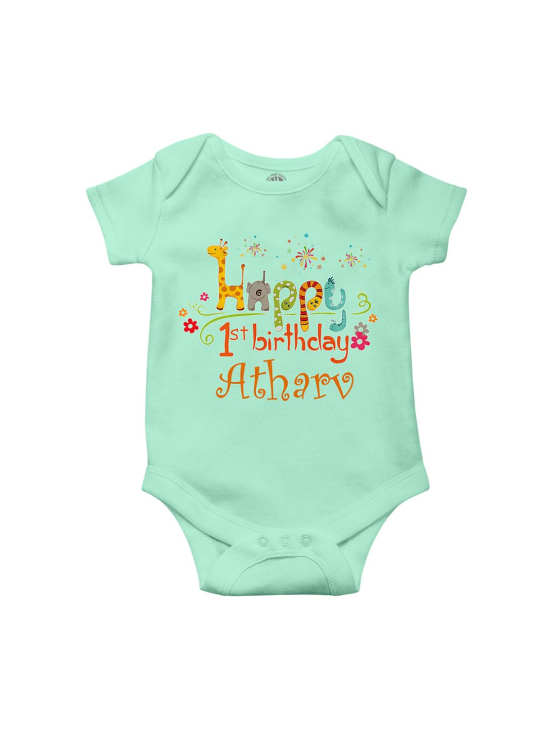 THE PRINT PLATTER Infants Printed Envelope Neck Ultra Bio Wash Cotton Bodysuit-picture-12