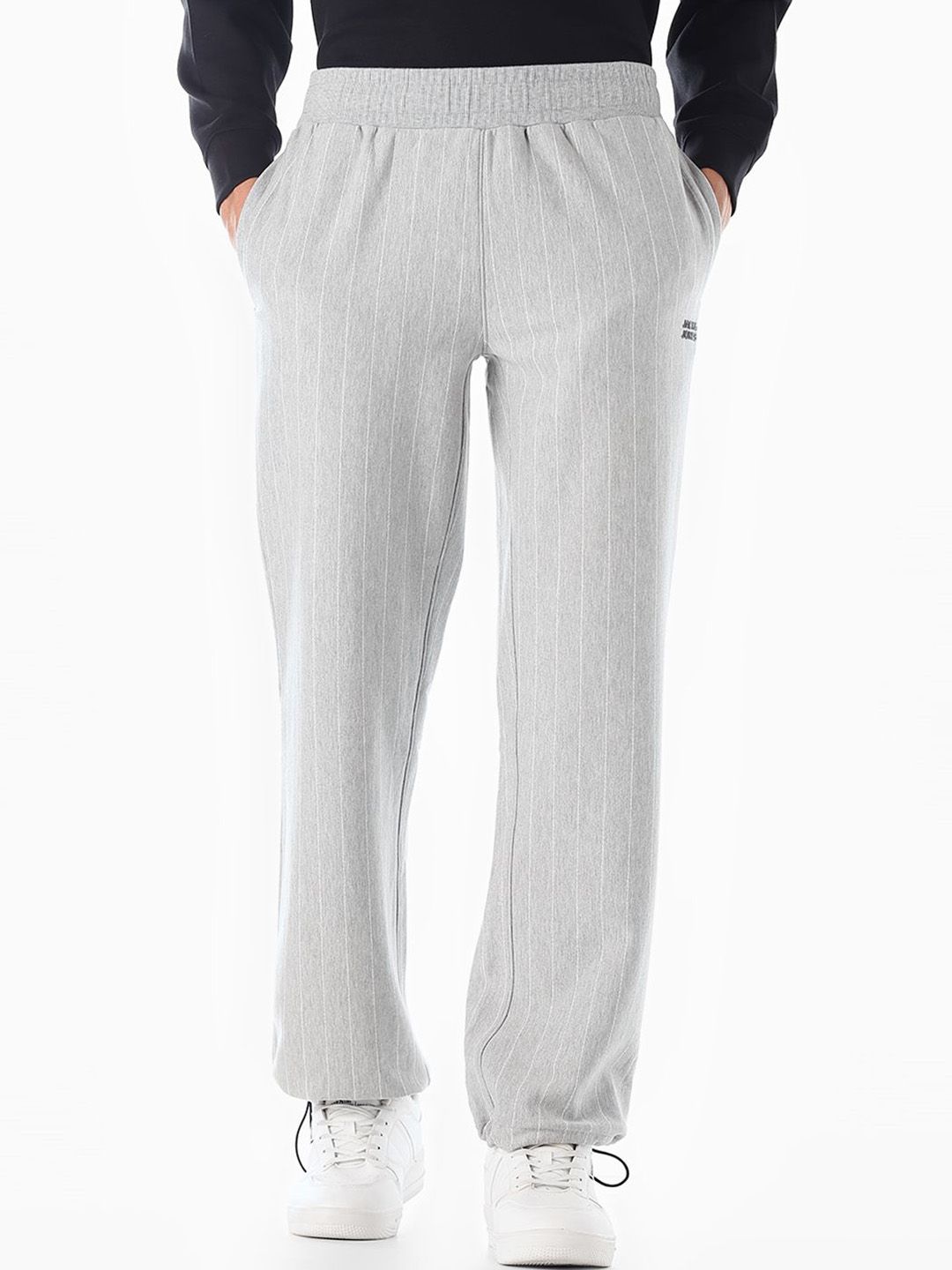 Jack & Jones Men Striped Loose-Fit Mid-Rise Trousers-picture-40