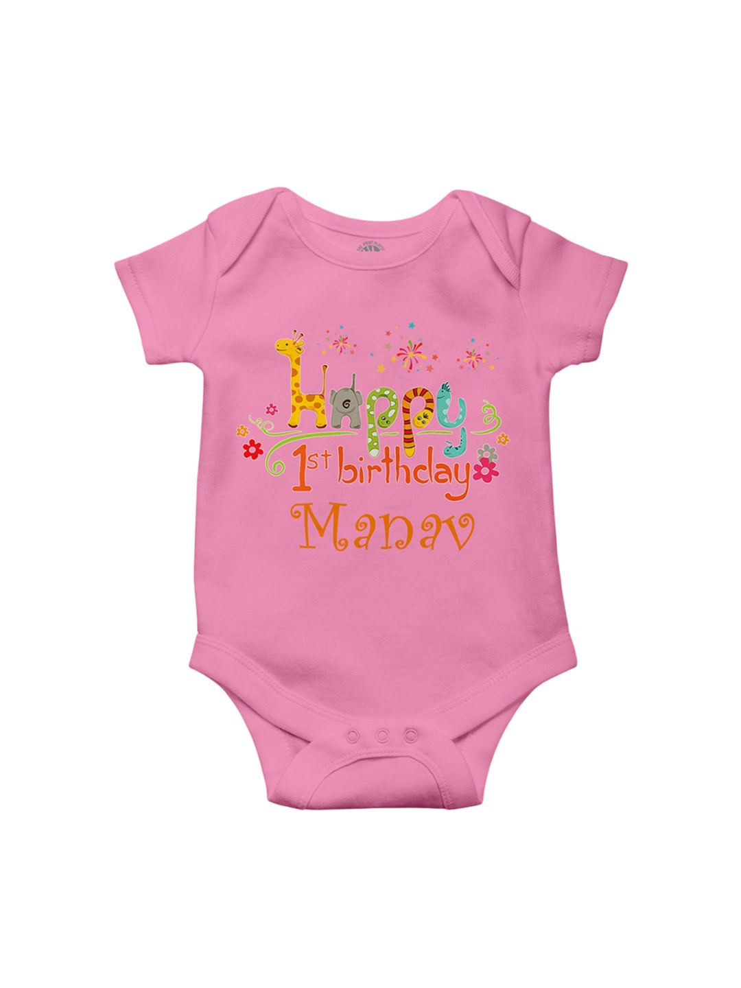 THE PRINT PLATTER Infants Printed Envelope Neck Ultra Bio Wash Cotton Bodysuit-picture-31