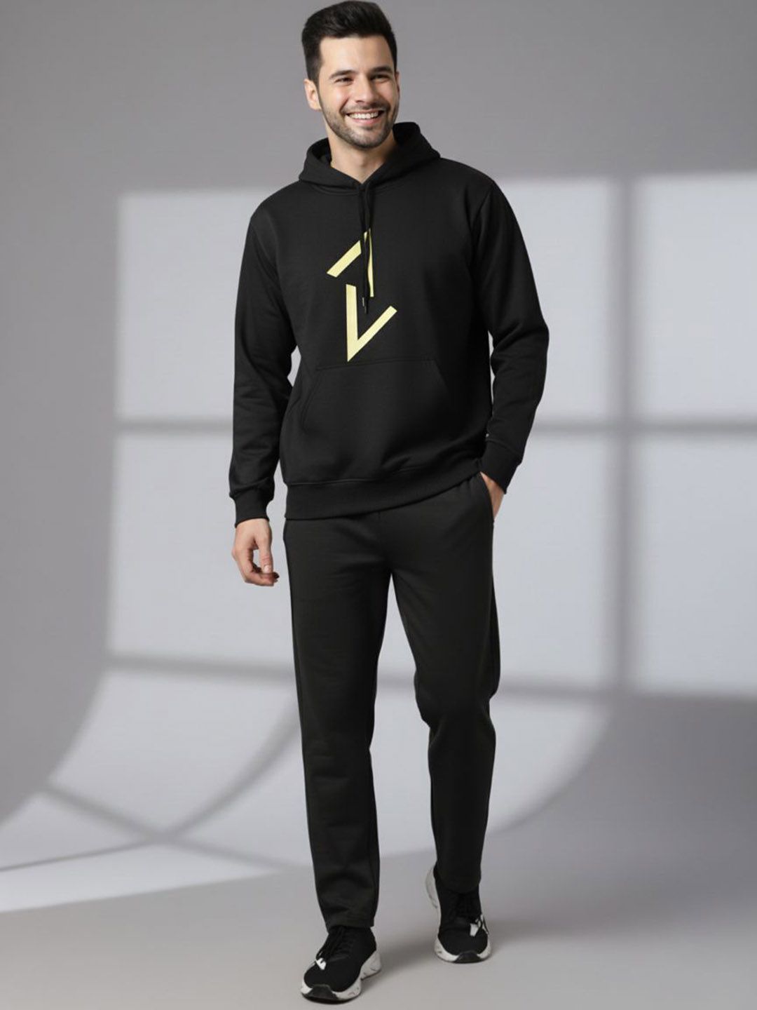 MACK JONNEY Men Printed Hooded Sweatshirt With Trackpant Tracksuits-picture-25