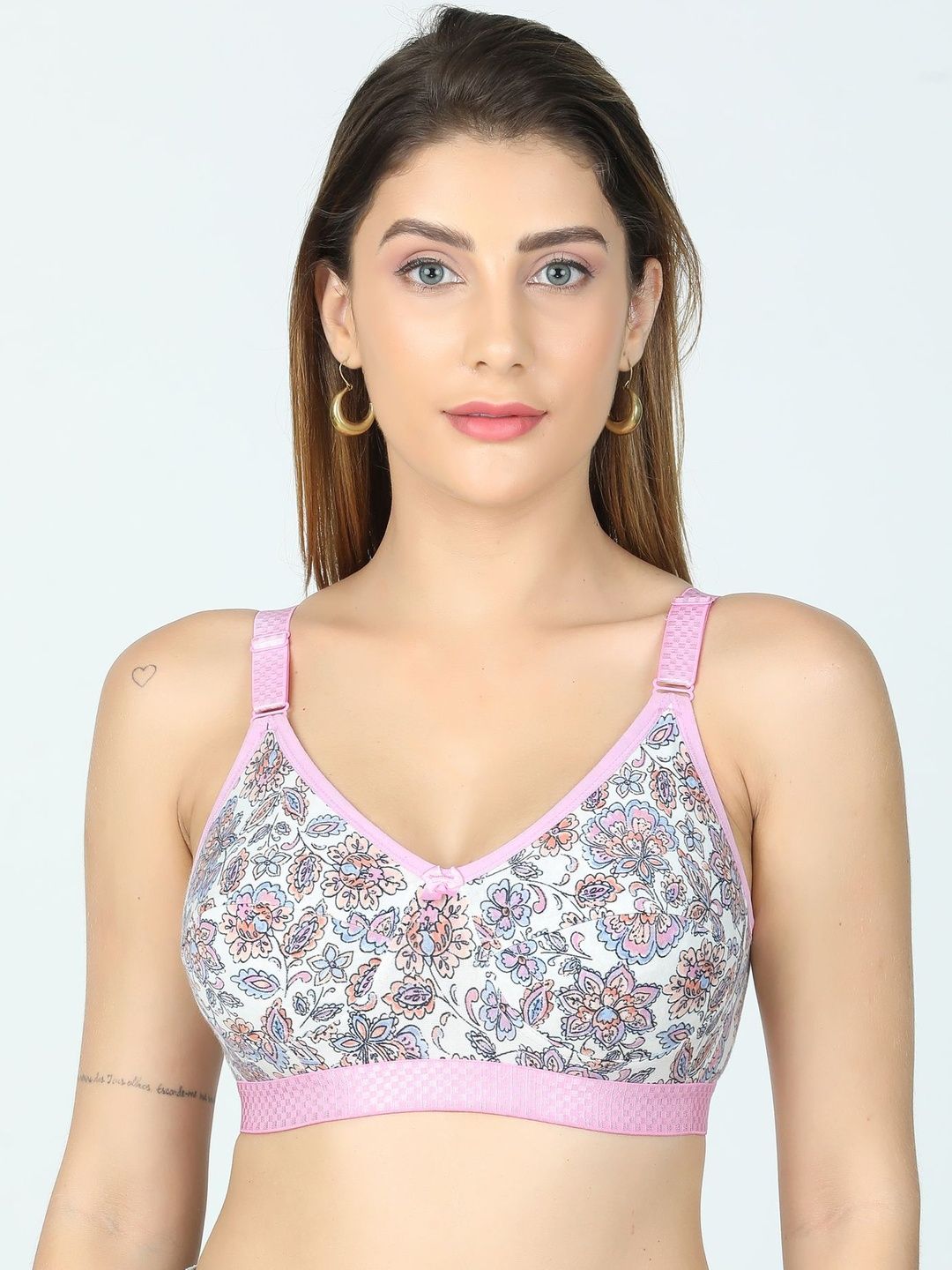 DressBerry Women Floral Print Non Padded Bra-picture-30