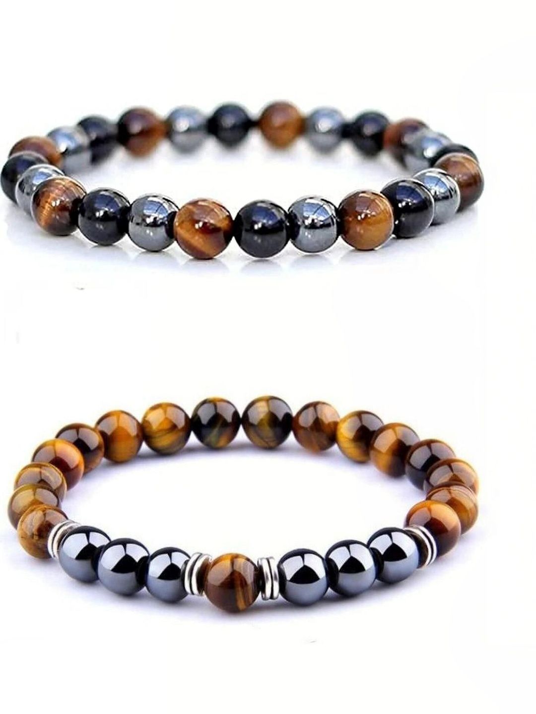 ARDLOR Set Of 2 Artificial Beaded Elasticated Bracelet-picture-21