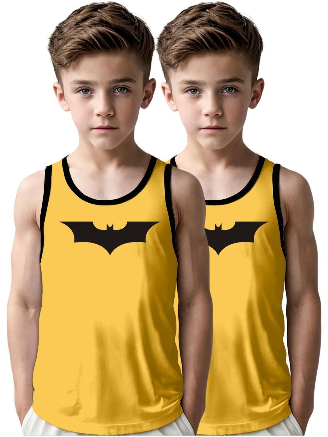 MGRS Boys Pack Of 2 Printed Cotton Basic Vests-picture-37