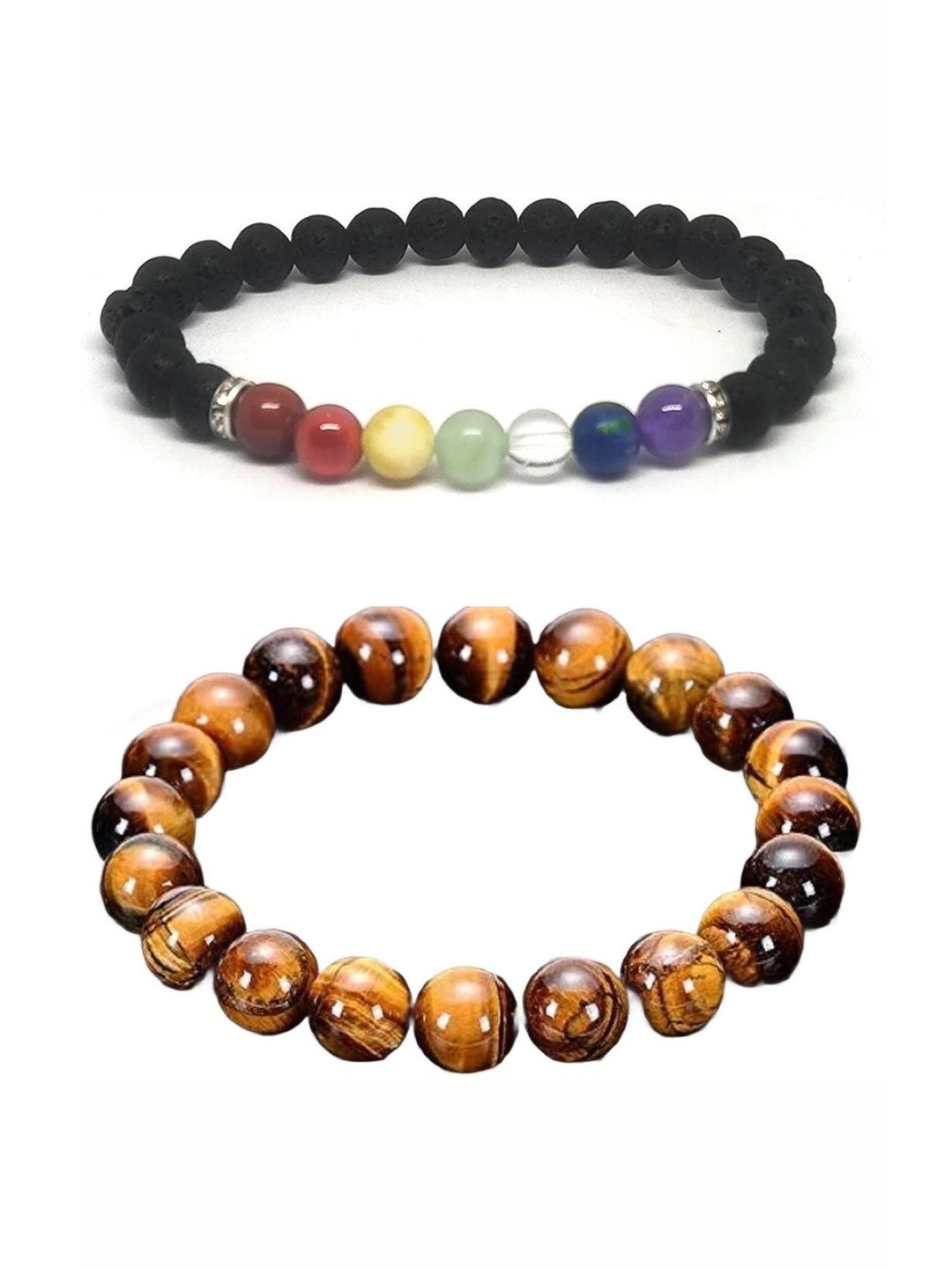 ARDLOR Set Of 2 Artificial Beaded Elasticated Bracelets-picture-14