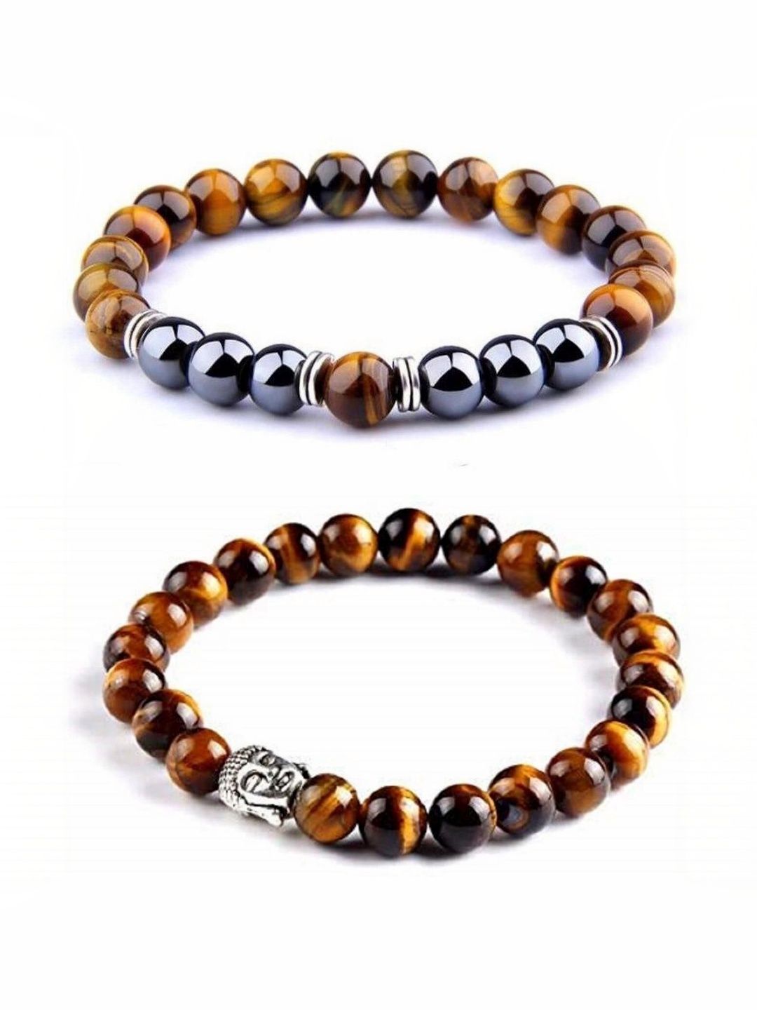 ARDLOR Set Of 2 Artificial Beaded Elasticated Bracelets-picture-42