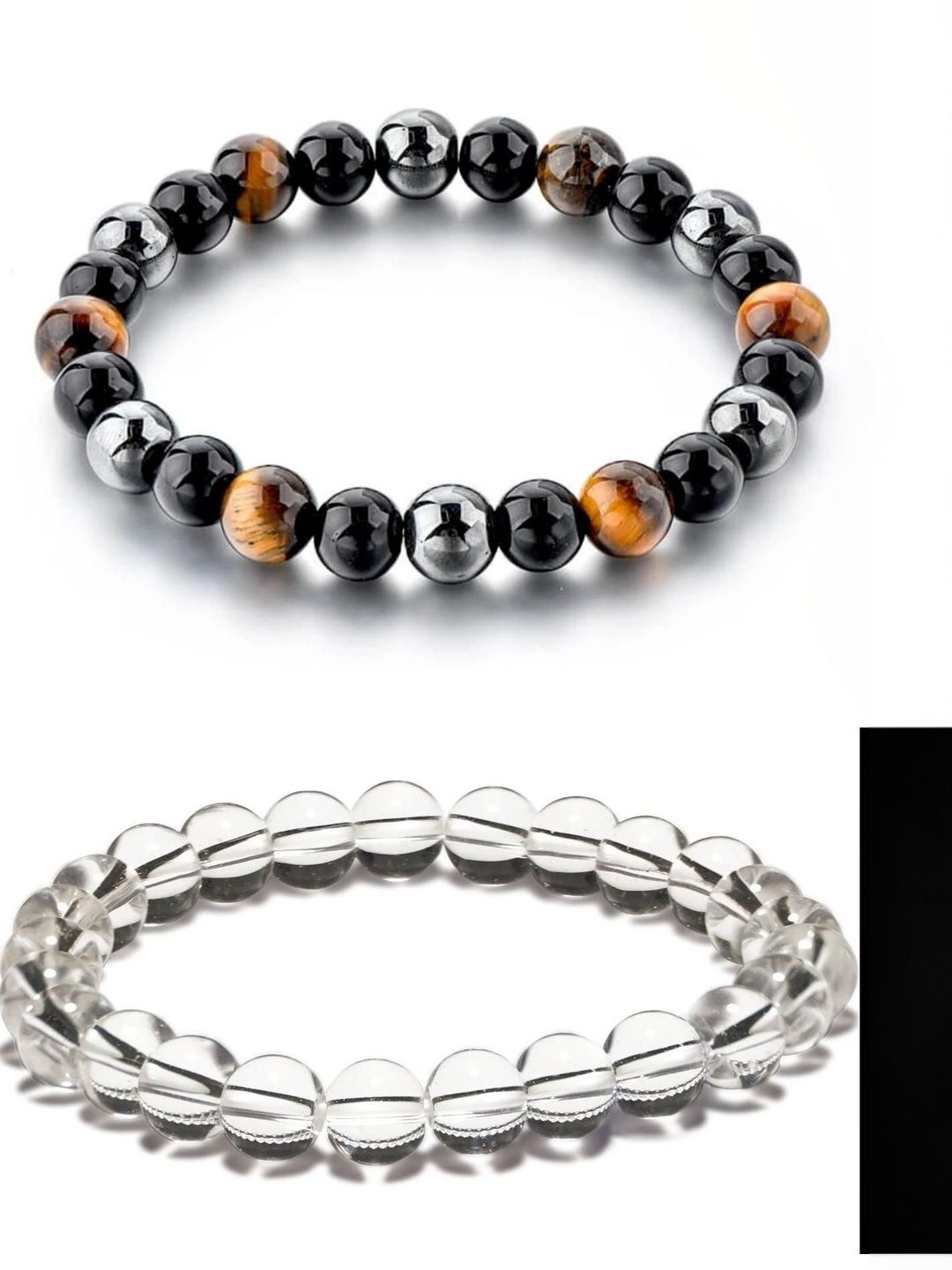 ARDLOR Set Of 2 Artificial Beaded Elasticated Bracelets-picture-19