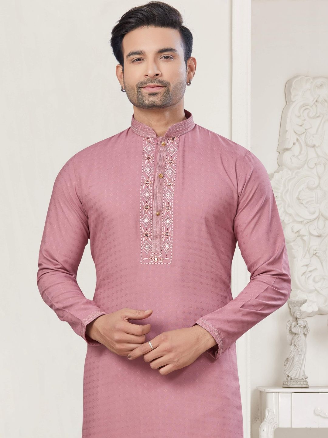 House of Pataudi Printed Cotton Straight Kurtas-picture-28