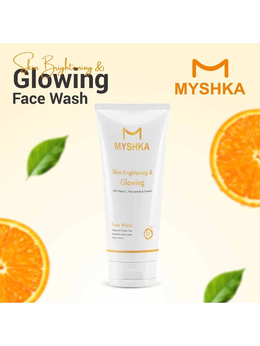 Myshka Skin Brightening & Glowing Face Wash With Niacinamide - 100 ml-image-3