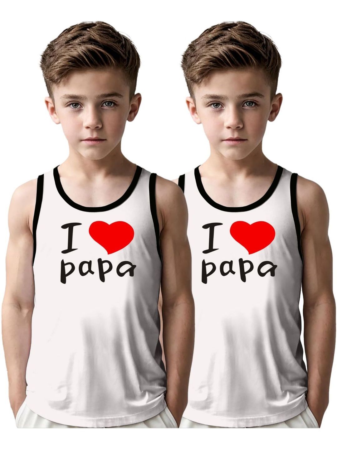 MGRS Boys Pack Of 2 Printed Pure Cotton Basic Vests-image-23