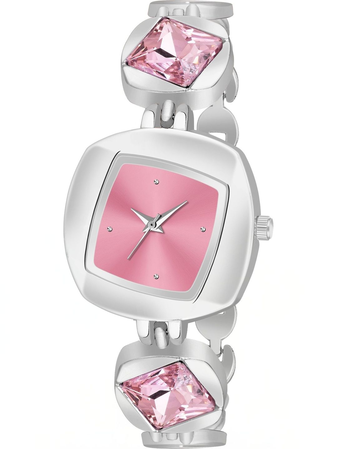 SZN Women Dial & Stainless Steel Straps Analogue Watch Pink Pariwc-picture-15