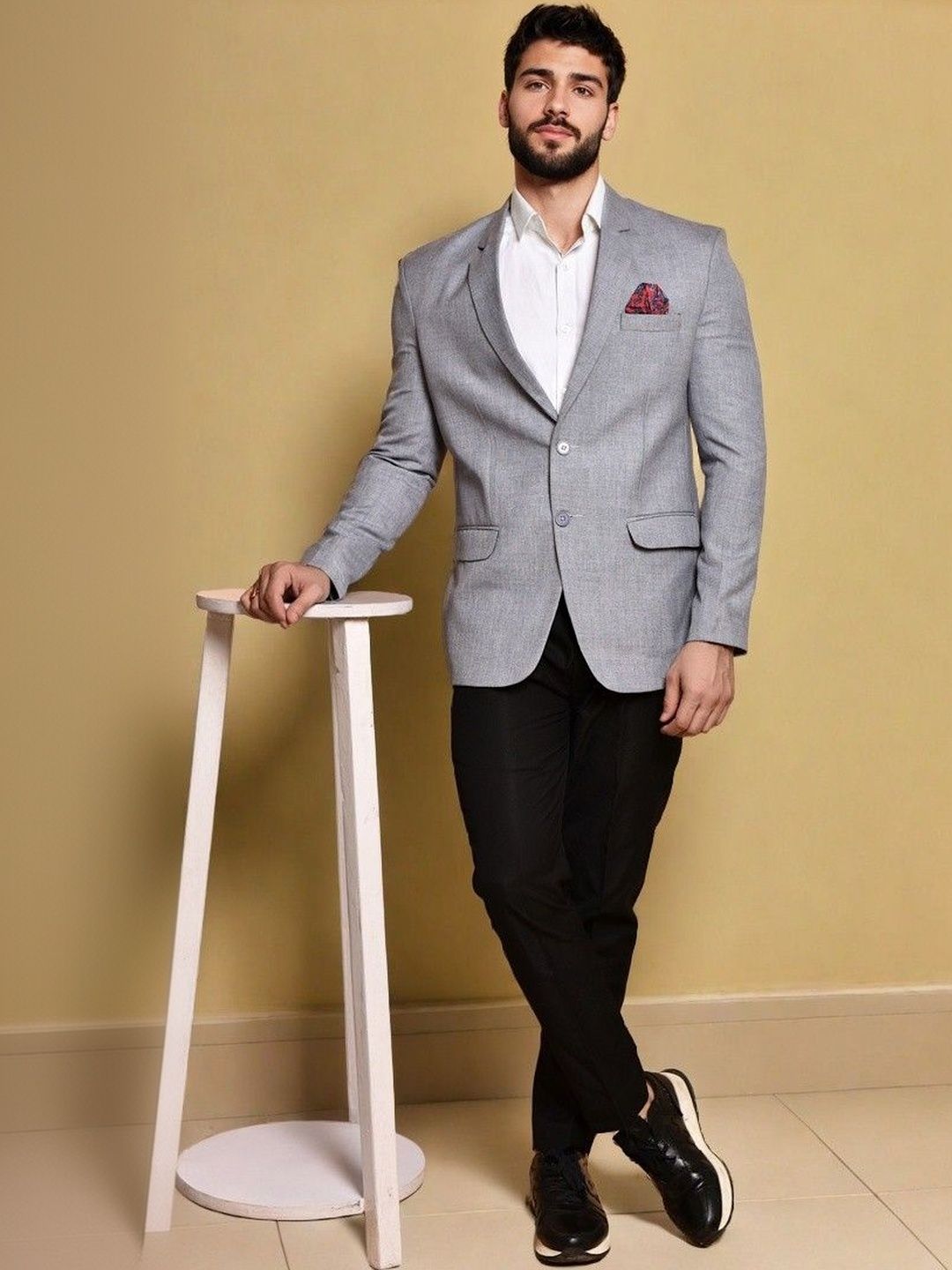 printcultr PRINTINDIA Single Breasted Double Vent Blazer-picture-45